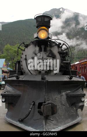 Dampf Lok #481 wartet auf die Abfahrt in Sliverton Colorado auf der Durango and Silverto schmalen Gauge Railroad Stockfoto