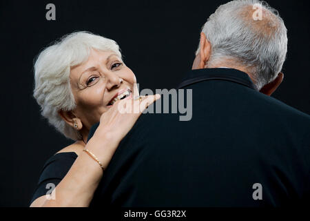 Alte Paare tanzen Stockfoto