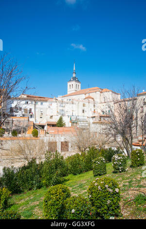 Blick auf das Dorf. Colmenar de Oreja, Provinz Madrid, Spanien. Stockfoto