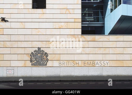 Detail der Fassade der britischen Botschaft Berlin Deutschland Stockfoto