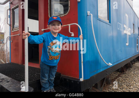 Eisenbahn-Museum von New England Thomaston CT Stockfoto