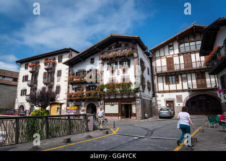 Malerisches Dorf mit Baztan, Navarra, Spanien Stockfoto