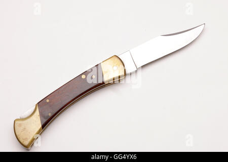 "Buck" Stil Jagd Klappmesser. Stockfoto