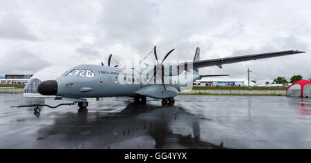 Twin-Turboprop Seefernaufklärer CASA C-295 Persuader. Portugiesische Luftwaffe. Stockfoto