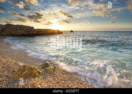 Schöne Seenlandschaft. Zusammensetzung der Natur. Stockfoto