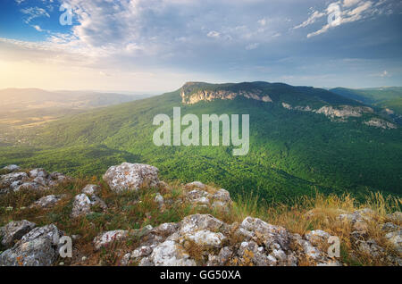 Berglandschaft. Zusammensetzung der Natur. Stockfoto