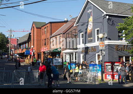 George Street Nachtleben In St John S Neufundland Kanada Stockfotografie Alamy