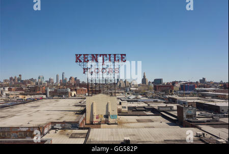 Kentile Böden unterzeichnen Business Brooklyn New York Stockfoto