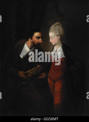 Edward Alcock - Portia und Shylock, von Shakespeares der Kaufmann von Venedig, IV, ich Stockfoto