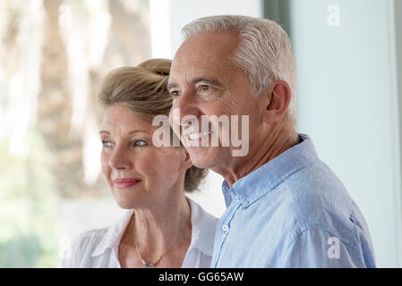Nahaufnahme des Brautpaares senior Stockfoto