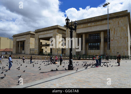 Kolumbien, Bogota, PLaza de Bolivar, Palacio de Justicia Stockfoto