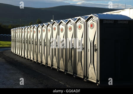 loos im Abendlicht, Belsonic Festival, Belfast. Stockfoto