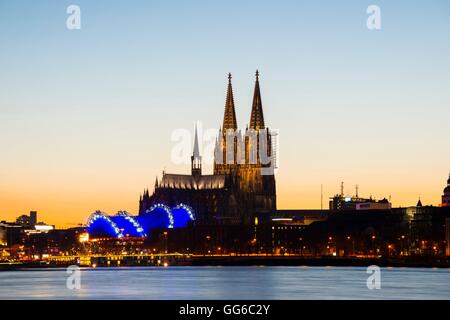 Blick auf die Stadt, Köln Stockfoto