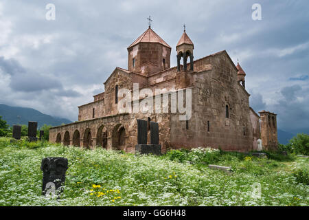 Östlichen und südlichen Fassaden der Surb Astvatsatsin Kirche am Kloster von Odzun in Armenien Stockfoto