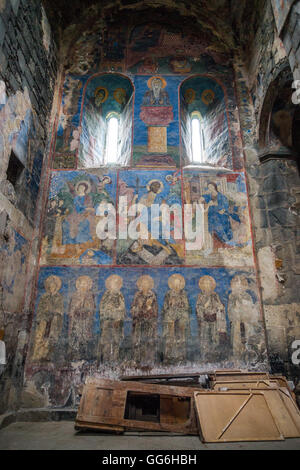 Fresken in der Kirche Surp Astvatsatsin im Akhtala Kloster in Armenien Stockfoto