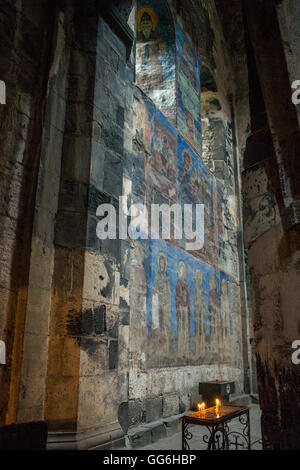 Fresken in der Kirche Surp Astvatsatsin im Akhtala Kloster in Armenien Stockfoto