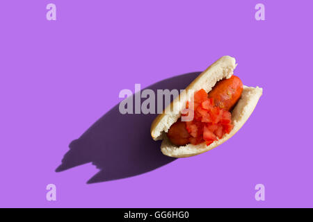 Traditionelle südamerikanische Sandwich als Choripan kennen Stockfoto