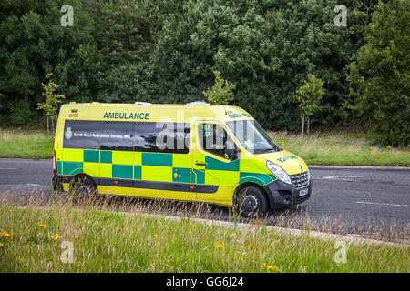 Notfall Ambulance North West Ambulance Service, NHS, Preston, Lancashire, UK Stockfoto