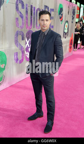 Jay Hernandez Ankunft der Suicide Squad europäische Premiere, im Odeon am Leicester Square, London. PRESSEVERBAND Foto. Bild Datum: Mittwoch, 3. August 2016. Vgl. PA Geschichte SHOWBIZ Selbstmord. Bildnachweis sollte lauten: Daniel Leal-Olivas/PA Wire Stockfoto