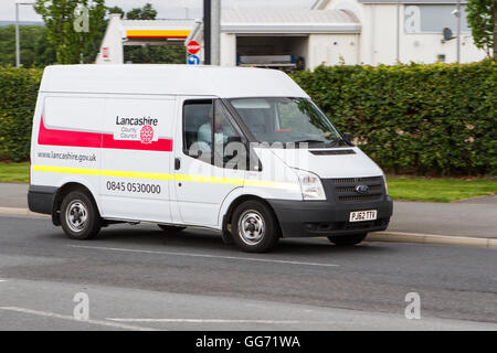 Lancashire County Council Ford Fahrzeug in Preston, Lancashire, UK Stockfoto