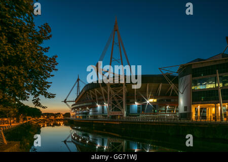 Das Principality Stadium, Heimstadion des walisischen Rugby. Früher bekannt als Millennium Stadium in Cardiff, Südwales Stockfoto