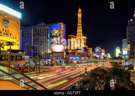 Blick auf den Las Vegas Strip Stockfoto