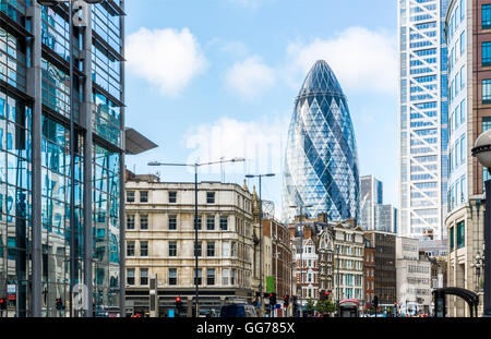 City View of London nahe Liverpool Street station Stockfoto
