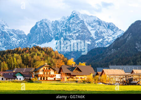 Querformat auf slowenischen Alpen Stockfoto