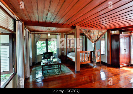 Bangkokian oder Bangkok Folk Museum befindet sich in Bangrak, Bangkok, Thailand. Stockfoto