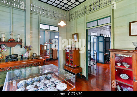 Bangkokian oder Bangkok Folk Museum befindet sich in Bangrak, Bangkok, Thailand. Stockfoto