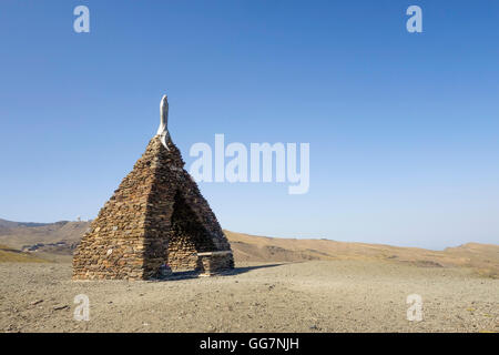 Unsere Liebe Frau vom Schnee, Virgen de Las Nieves, Statue, Sommer, Sierra Nevada, Andalusien, Spanien. Stockfoto