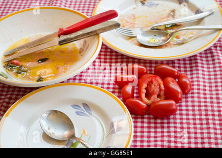 Panierter Fisch-Spieße Stockfoto