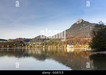 Fuschl am See: See Fuschlsee, Ansicht, Fuschl am See und Berg Schober, Österreich, Salzburg, Salzkammergut Stockfoto