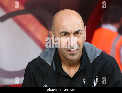 Vitalität-Stadion, Bournemouth, UK. 3. August 2016. Vorsaison Fußball Freundschaftsspiel. AFC Bournemouth gegen Valencia. Valencia-Cheftrainer Pako Ayestaran Credit: Aktion Plus Sport/Alamy Live-Nachrichten Stockfoto