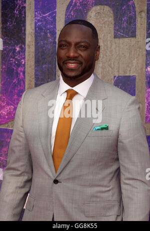 Adewale Akinnuoye-Agbaje Teilnahme an die Europäische Premiere von SUICIDE SQUAD im Odeon Leicester Square in London Mittwoch, 3. August 2016 Stockfoto