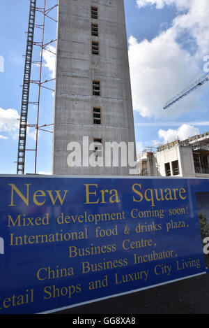 Sheffield, South Yorkshire, England. 10. August 2016. £ 65 Millionen "Chinatown" Entwicklung in der Nähe von Sheffield Stadtzentrum Stockfoto