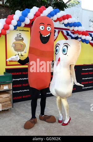 Westwood, Kalifornien, USA. 9. August 2016.  Atmosphäre. '' Wurst Party'' Los Angeles Premiere im Regency Village Theatre statt. Bildnachweis: Sammi/AdMedia/ZUMA Draht/Alamy Live-Nachrichten Stockfoto