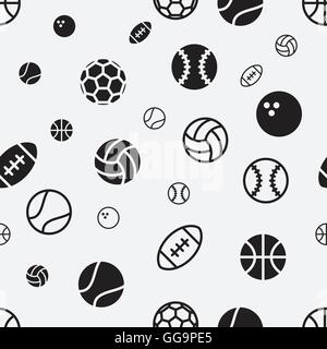 Sport Ball Musterdesign Textur Hintergrund Vektor-illustration Stock Vektor