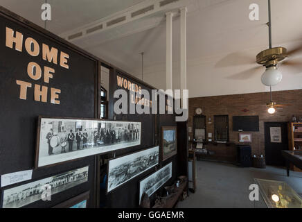 Die Roaring Ranger Boom Ölmuseum in Texas Ranger. Stockfoto