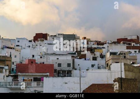 Alte und kleine Häuser, Tetouan, Marokko Stockfoto