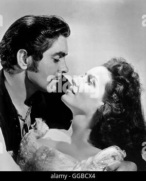 DER SEERÄUBER The Black Swan USA 1942 Henry King Jamie Waring (TYRONE POWER) Und Lady Margaret (MAUREEN O'HARA) Regie: Henry King aka. Der schwarze Schwan Stockfoto