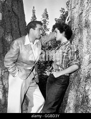 EIN PLATZ AN DER SONNE A-Platz in der Sonne USA 1951 George Stevens George Eastman (MONTGOMERY CLIFT) Und Angela Vickers (ELIZABETH TAYLOR)-Regie: George Stevens aka. Ein Platz an der Sonne Stockfoto