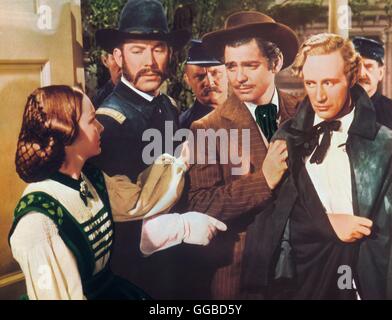 VOM WINDE VERWEHT gegangen mit dem Wind USA 1939 Victor Fleming Melanie Hamilton (OLIVIA DE HAVILLAND), Rhett Butler (CLARK GABLE), Ashley Wilkes (LESLIE HOWARD)-Regie: Victor Fleming aka. Gone with the Wind Stockfoto