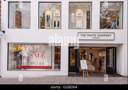 Der White Company Shop speichern in Norwich, Norfolk, England, Großbritannien, Uk Stockfoto