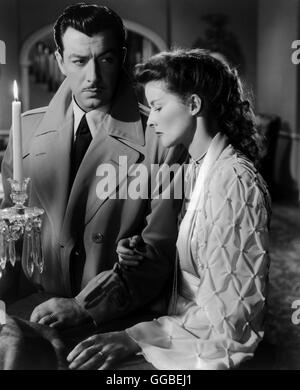 UNTERSTRÖMUNG USA 1946 Vincente Minelli Alan Garroway (ROBERT TAYLOR) und Ann Hamilton (KATHARINE HEPBURN)-Regie: Vincente Minnelli Stockfoto