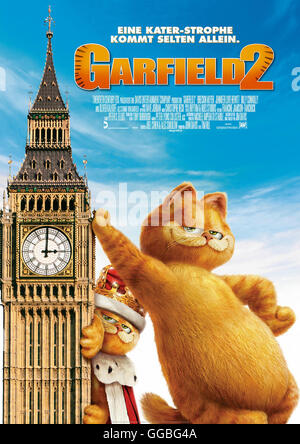 GARFIELD 2 / Garfield - A Tail von zwei Kitties USA 2006 / Tim Hill Filmplakat Regie: Tim Hill aka. Garfield - A Tail of two Kitties Stockfoto