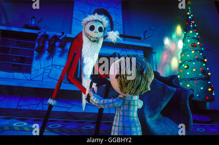 Alptraum vor Weihnachten 3D / Burtons Ferienklassiker, THE NIGHTMARE BEFORE CHRISTMAS, macht eine Rückkehr auf die große Leinwand dieser Urlaubssaison in atemberaubenden Disney Digital 3D Jack Skellington Regie: Henry Selick aka. The Nightmare before Christmas 3D Stockfoto