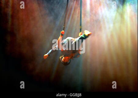 Jair Ramirez von The Raunch führt Unterbauch Press Launch Edinburgh Fringe 2016 Stockfoto