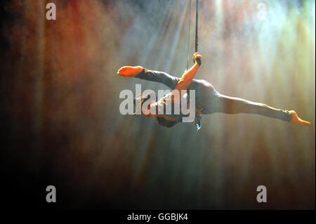 Jair Ramirez von The Raunch führt Unterbauch Press Launch Edinburgh Fringe 2016 Stockfoto