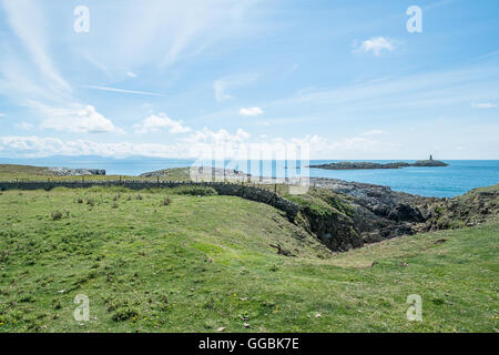 Rhoscolyn Punkt, Rhoscolyn, Silver Bay, Anglesey North Wales. UK Stockfoto